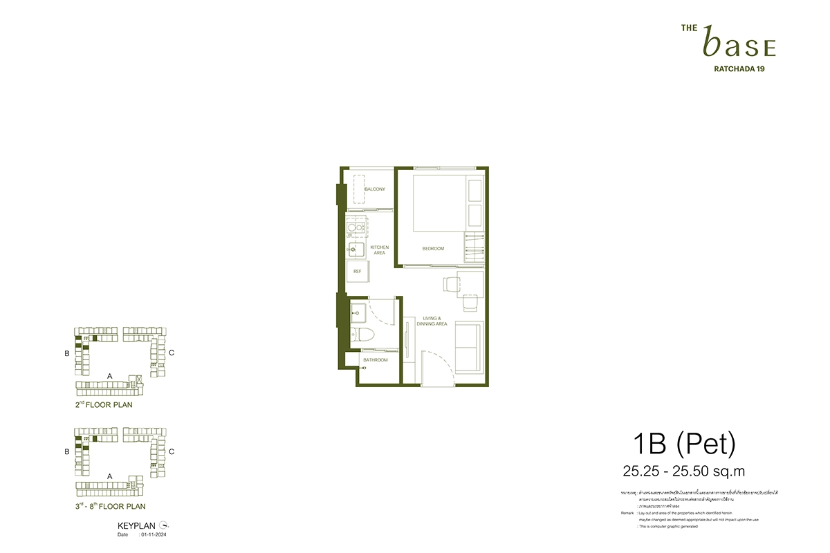 thebase-ratchada19-condo-roomlayout-1b-pet