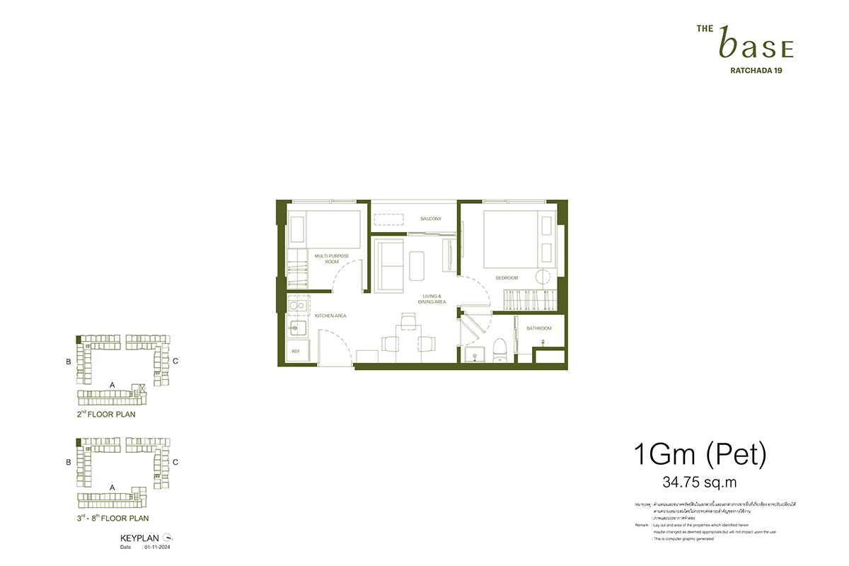 thebase-ratchada19-condo-roomlayout-1gm-pet